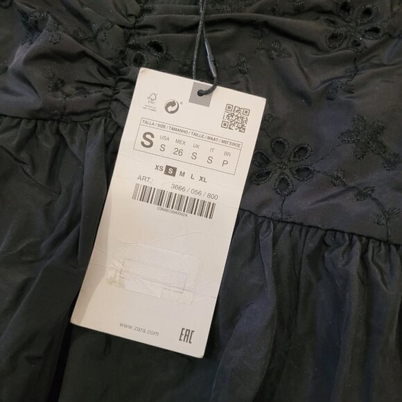 NWT ZARA | Embroidered Mini Dress | Sz. S - Picture 7 of 10